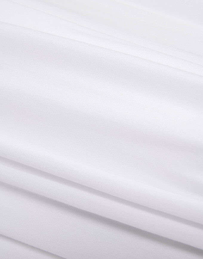 Premium Organic Plahta s gumicom 100 x 200 cm bijela