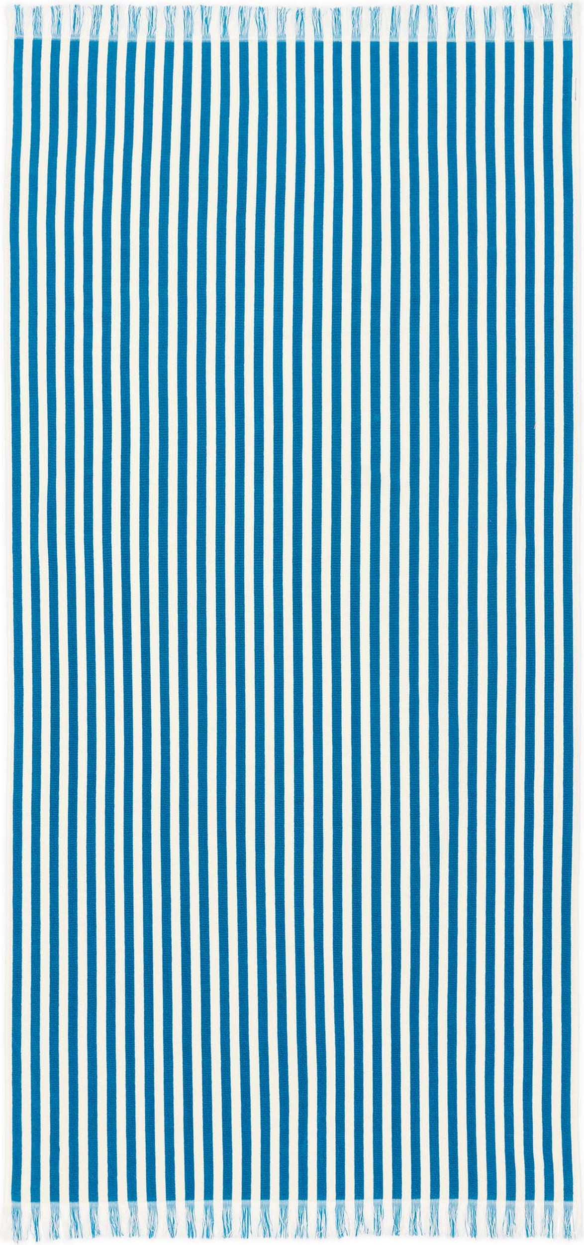 Ręcznik plażowy Levar w paski 100 x 200 cm niebieski