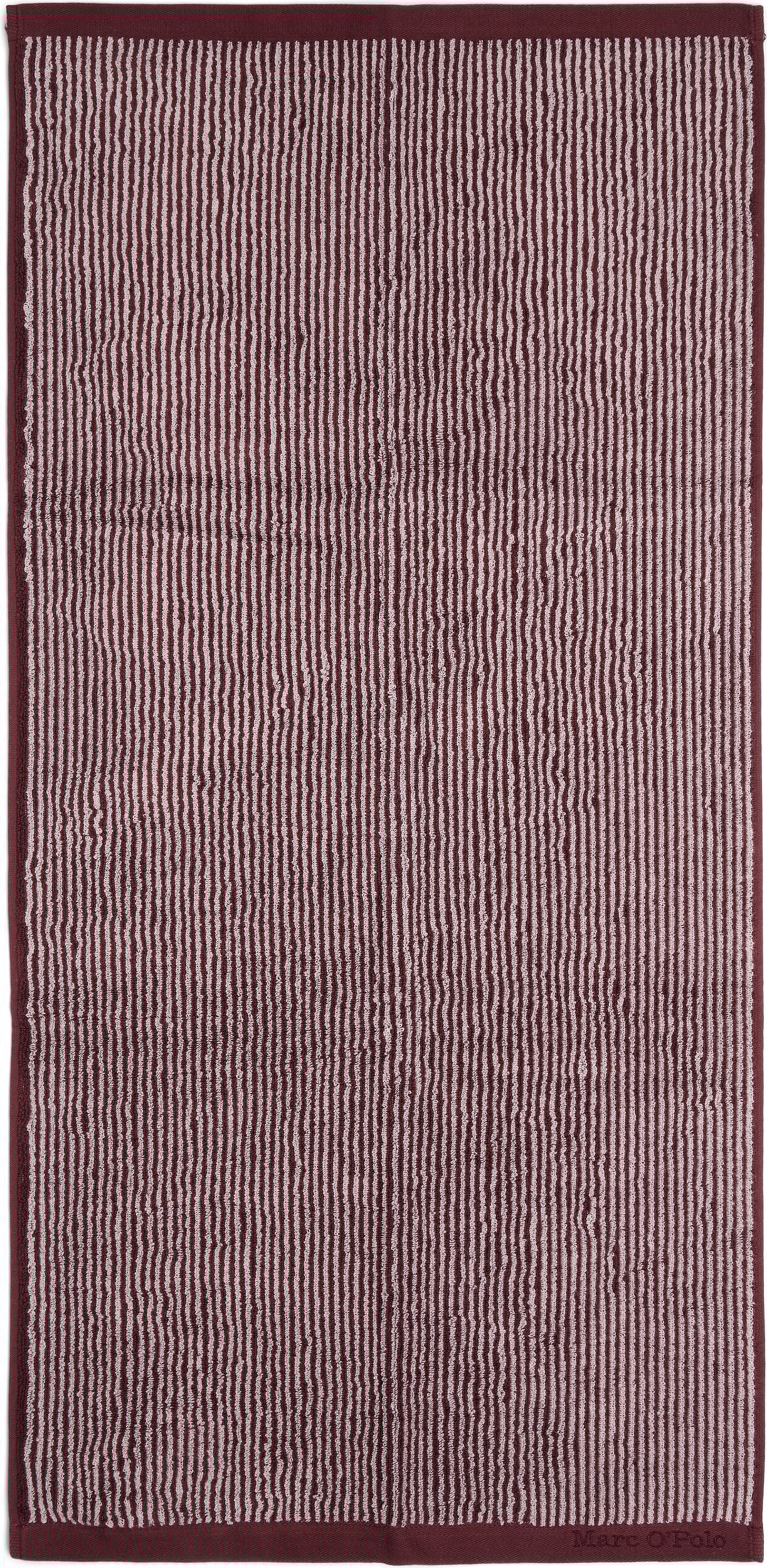 Ręcznik Timeless Tone Stripe 50 x 100 cm bakłażanowy
