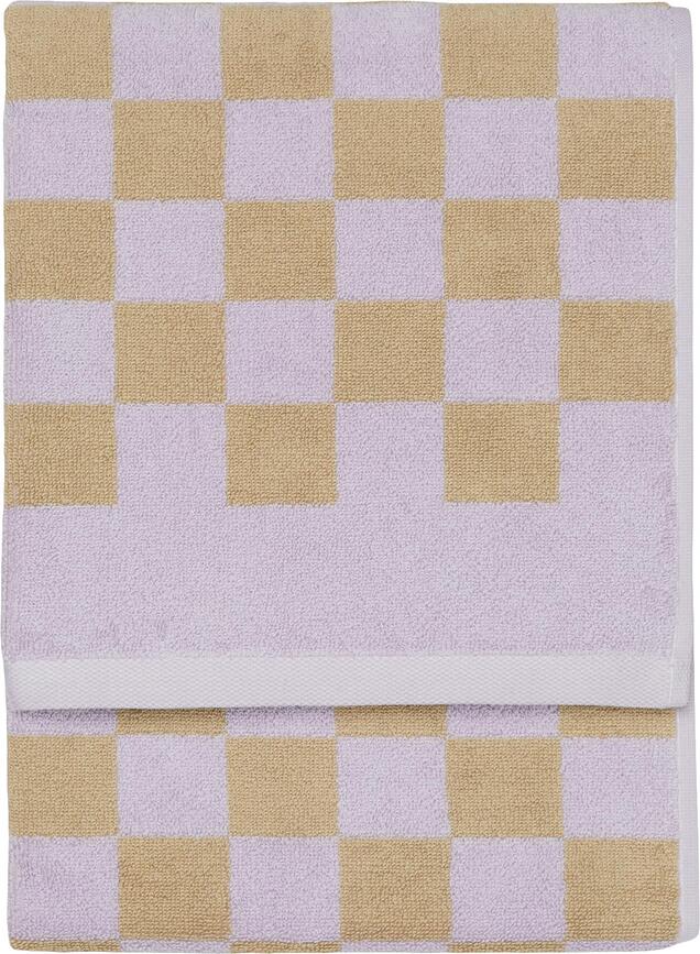 Ručník Checker 30 x 50 cm lilavo-světle hnědý