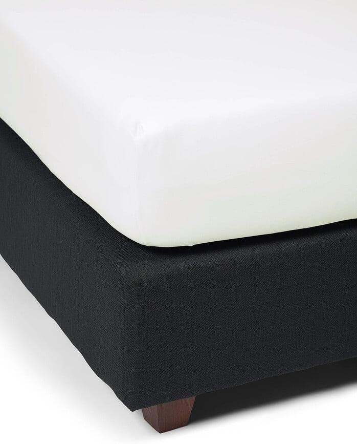 Sábana Ajustable Premium orgánica, 100 x 200 cm, blanca