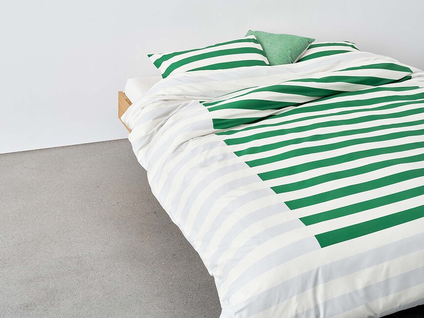 Sanna Housse de Coussin, 40 x 40 cm, verte