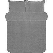 Senja Bedding 200 x 200 cm grey with 2 pillowcases 80 x 80 cm