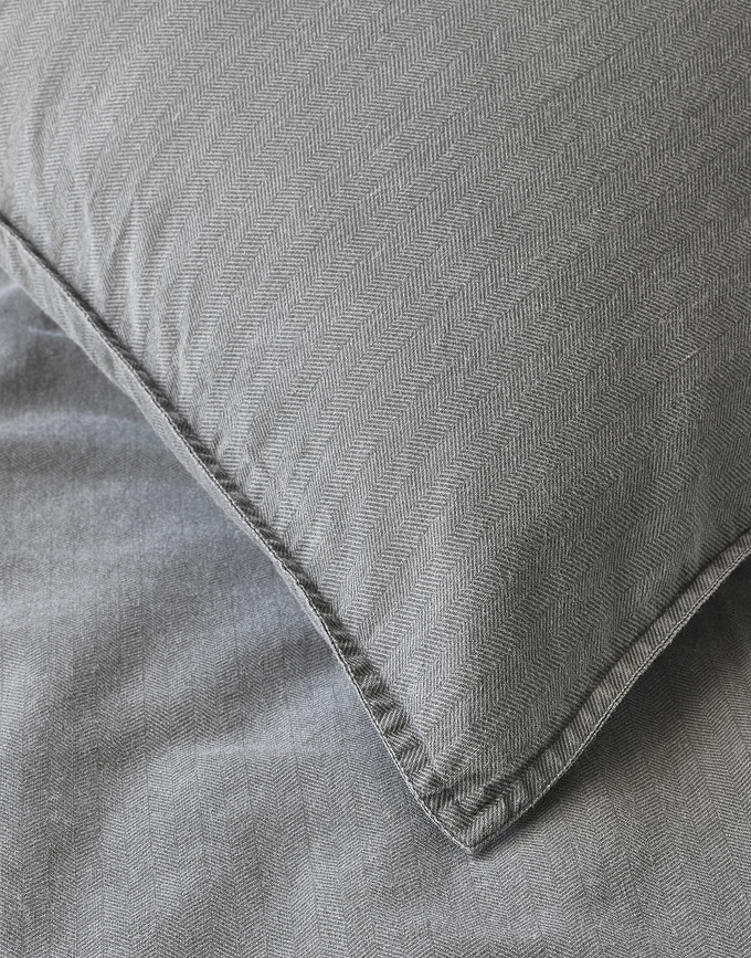 Senja Σετ Παπλωματοθήκης, 200x220 cm, 2 μαξιλαροθήκες 60x70 cm, γκρι