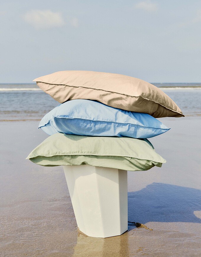 Senja Housse de Couette, 160 x 200 cm, crème