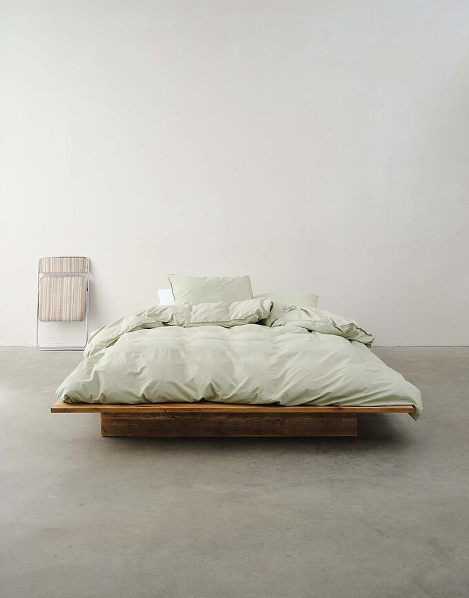 Senja Housse de couette 160 x 200 cm, vert clair