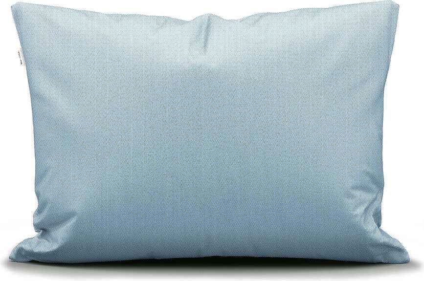 Senja Taies d'Oreiller 70 x 80 cm, bleu clair, Lot de 2