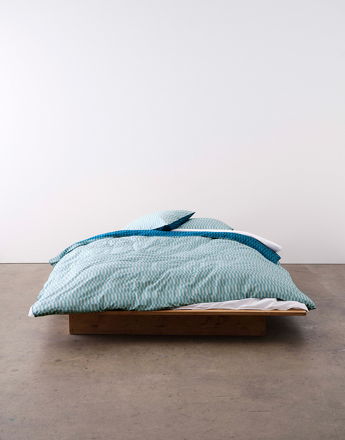 Sillia Taie d'Oreiller avec fermeture éclair, 40 x 80 cm, bleue