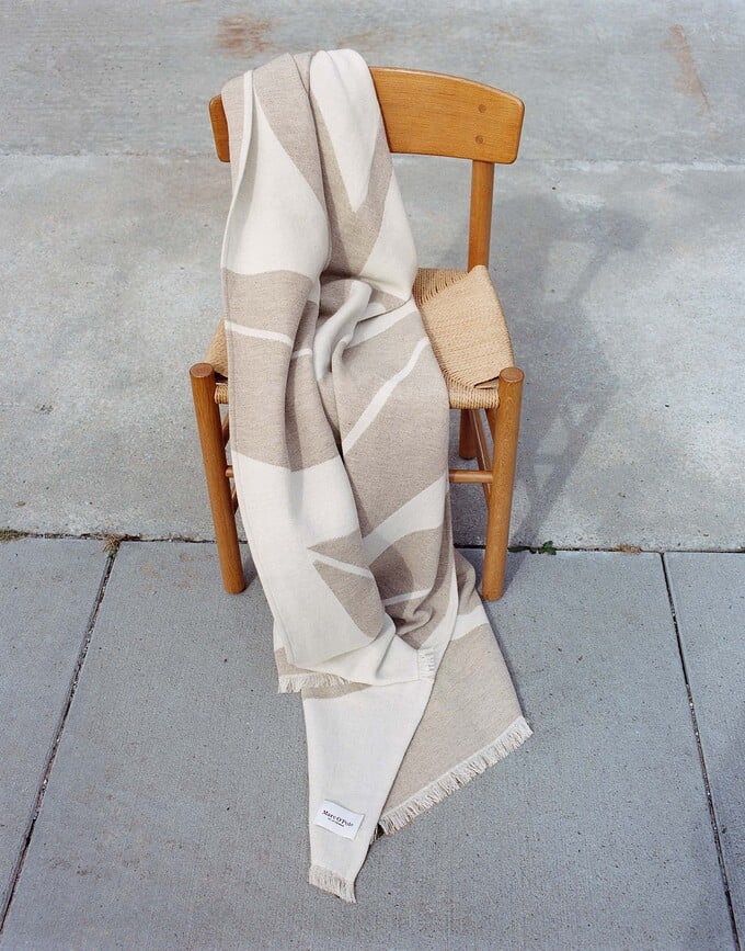 Skane Plaid 135 x 190 cm, beige-marron