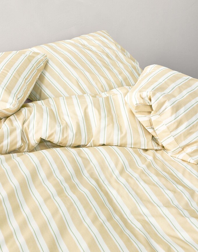 Steffe Housse de Couette 160 x 200 cm, jaune