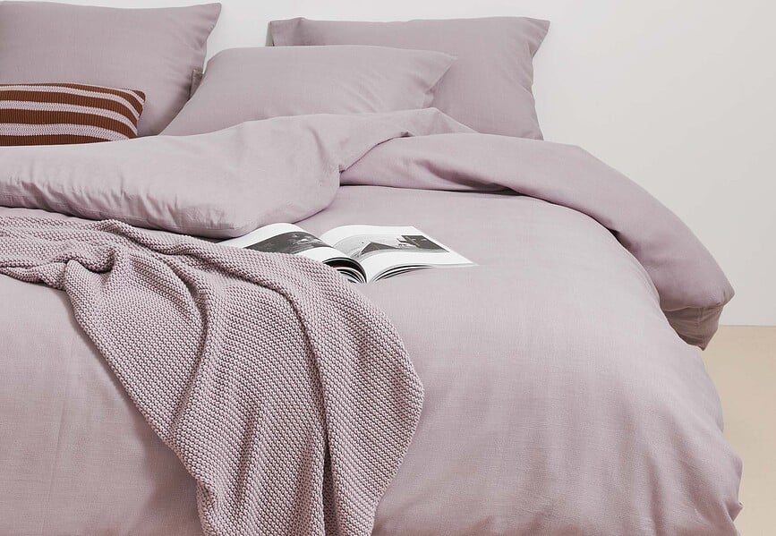 Structure Knit Coussin 30 x 50 cm, marron, en coton biologique