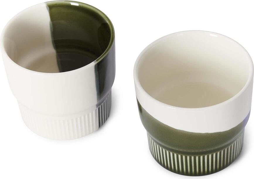 Tazas Moments, 280 ml, verde bosque, 2 unidades