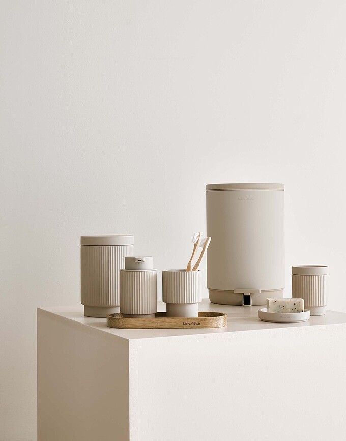 The Curve Κάδος Απορριμμάτων μπάνιου, 5 L, μπεζ