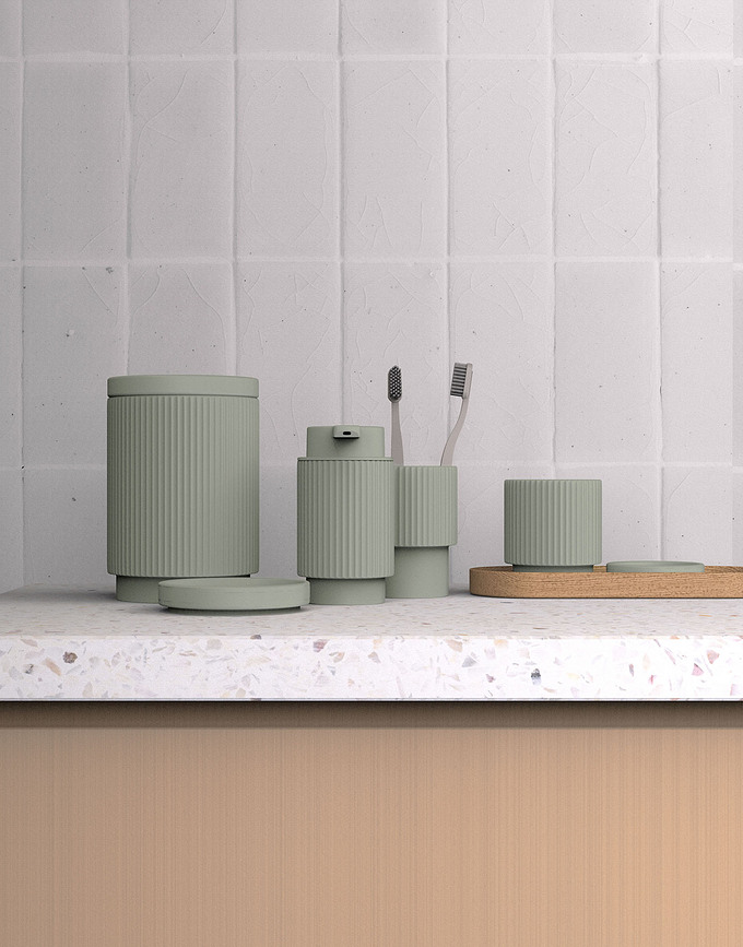 The Wave Pot 10 cm, beige