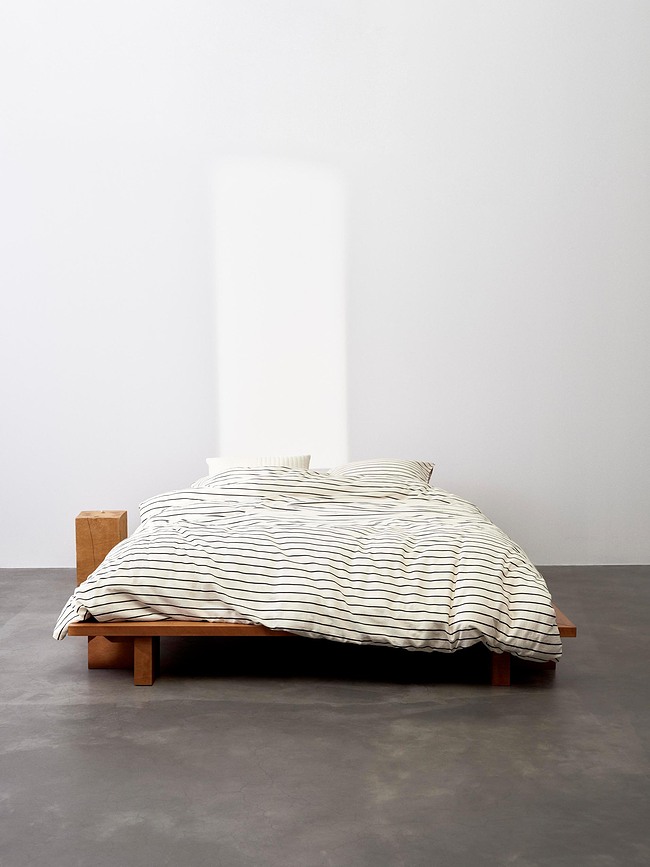 Thyra Housse d'Oreiller avec fermeture éclair, 40 x 80 cm, beige et noir