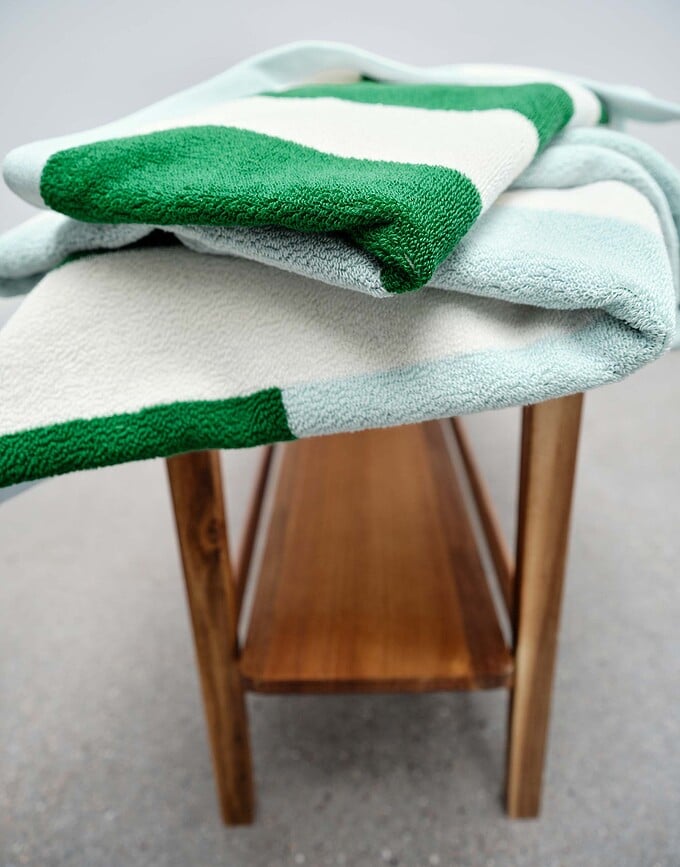 Toalla de playa Tyge, 100 x 200 cm, verde