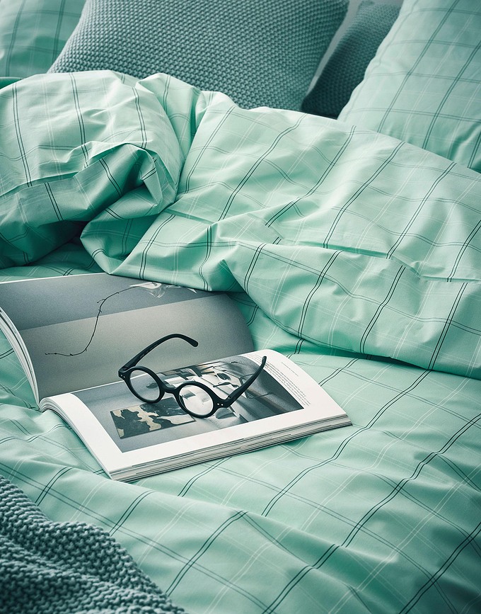 Tolva Σετ Παπλωματοθήκης, 200 x 220 cm, μέντα, με 2 Μαξιλαροθήκες 60 x 70 cm