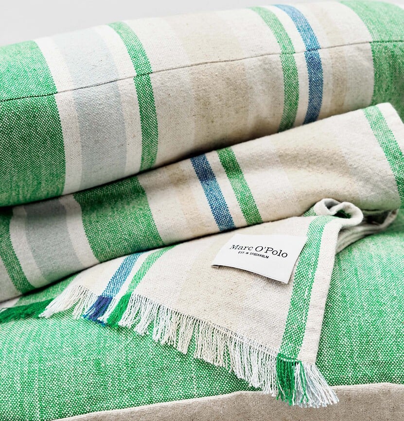 Torre Deka prugasta zelena 150 x 200 cm