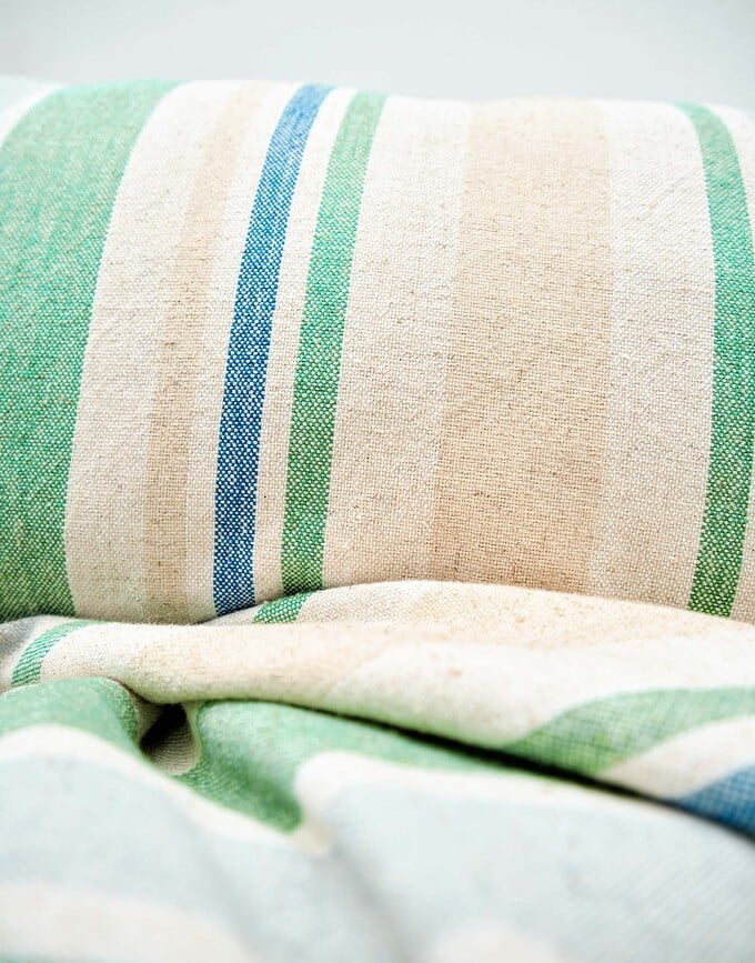 Torre Deka prugasta zelena 150 x 200 cm