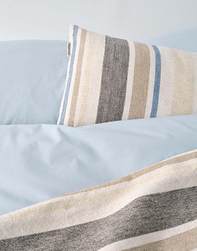 Torre Κουβέρτα ριγέ, 150 x 200 εκ., πράσινη