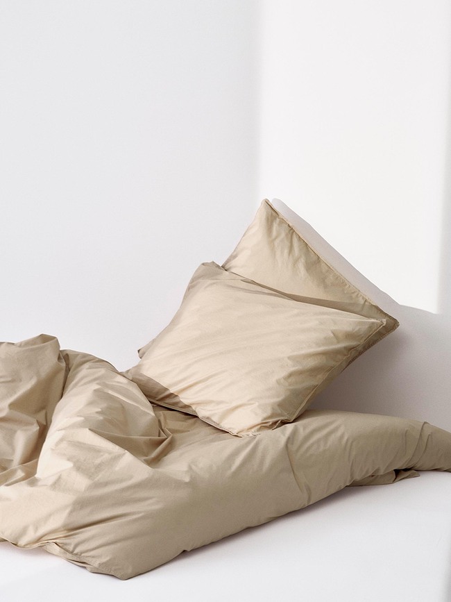 Tove Taie d'Oreiller, 40 x 80 cm, sable, fermeture éclair