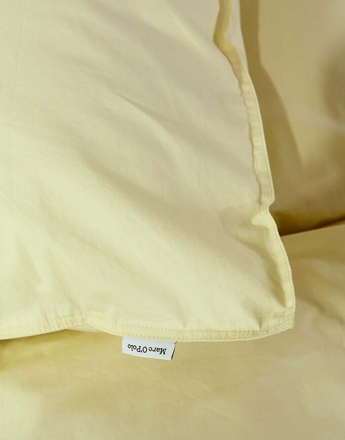 Tove Posteljina 240 x 220 cm svijetložuta s 2 jastučnice 60 x 70 cm