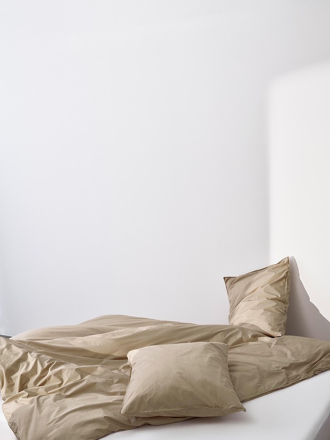 Tove Prevleka za vzglavnik, 40 x 80 cm, peščena, z zadrgo