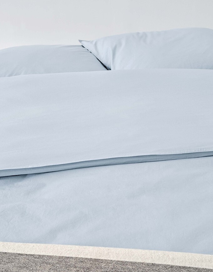 Tove Posteljnina, 200 x 200 cm, svetlo modra, 2 prevleki za vzglavnik 80 x 80 cm