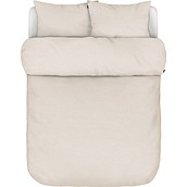 Valka Bedding 200 x 220 cm beige linen with 2 pillowcases 60 x 70 cm