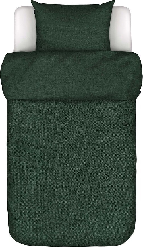 Valka Posteljina lanena tamnozelena 135 x 200 cm s jastučnicom 80 x 80 cm