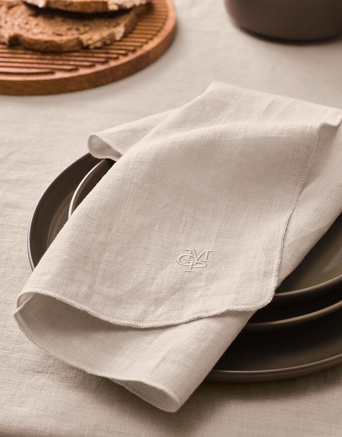 Valka Serviette 45 x 45 cm, beige