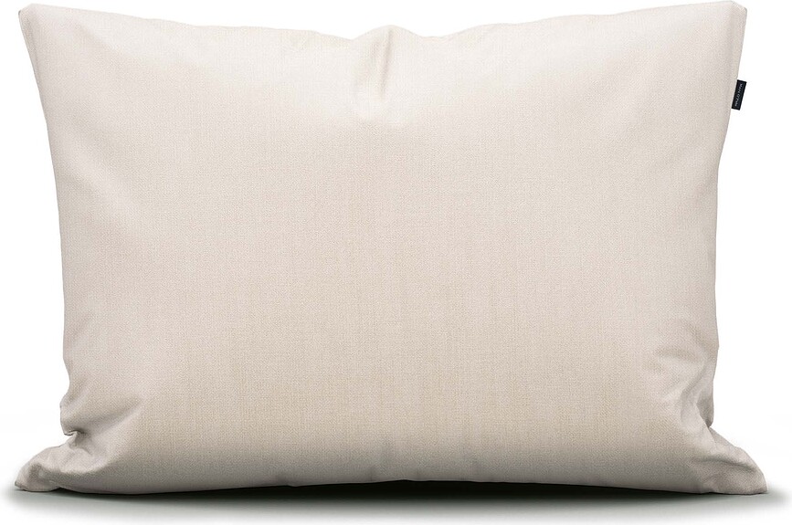 Valka Taies d'Oreiller avec fermeture éclair, 70 x 80 cm, en lin, beiges, Lot de 2