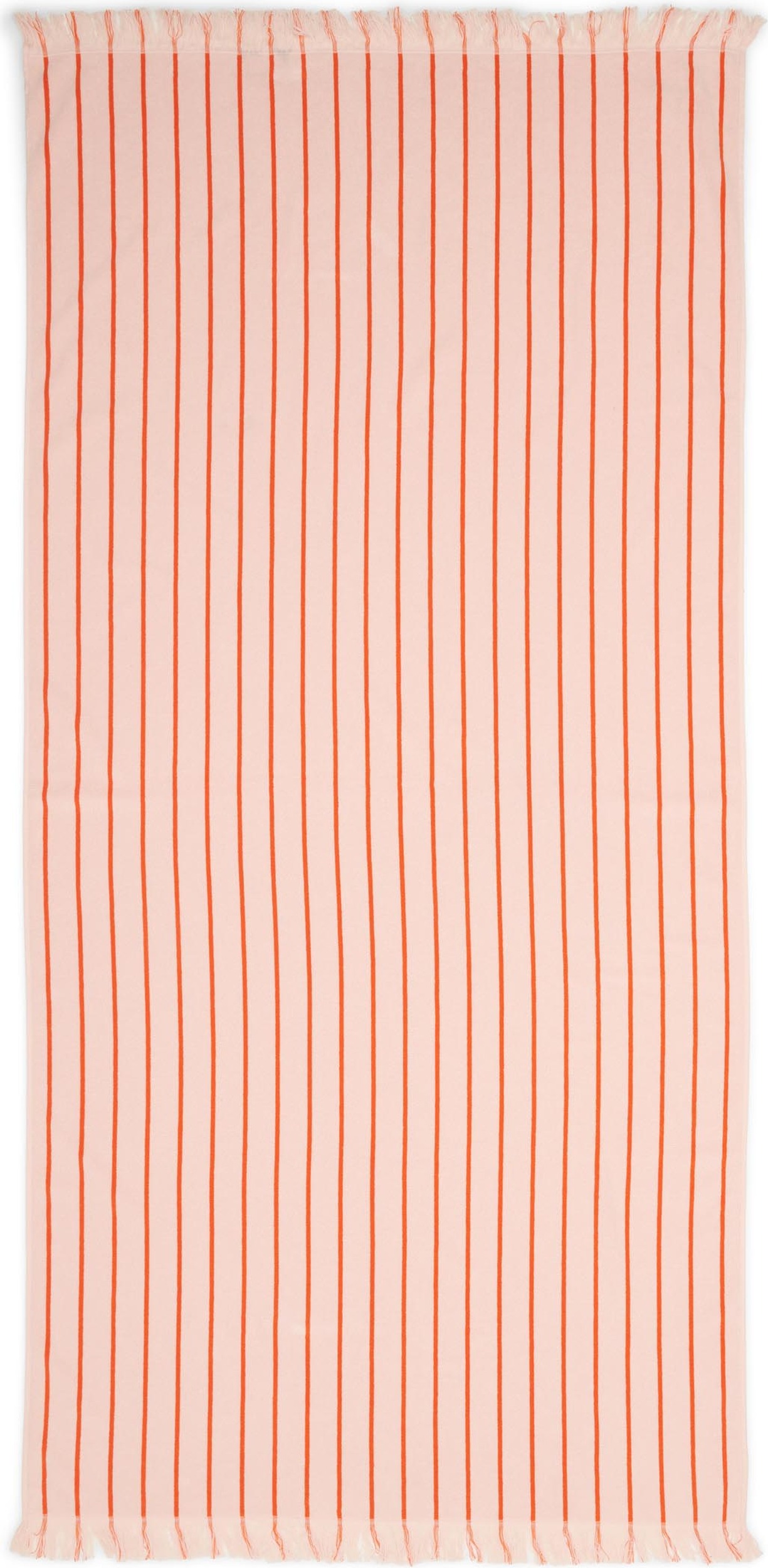 Ailis Handtuch 100 x 200 cm gestreift orangefarben