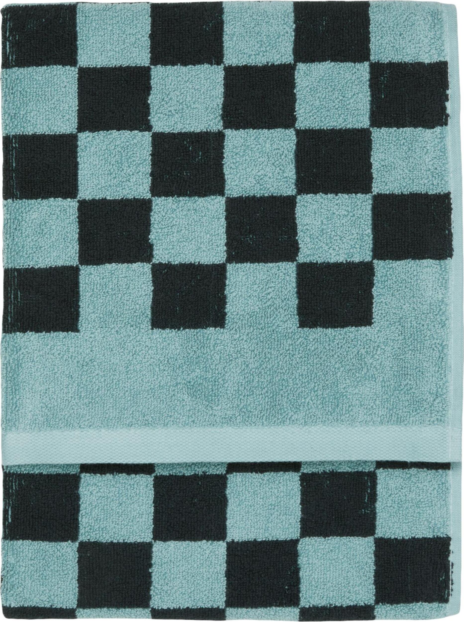Checker Handtuch 70 x 140 cm blau-schwarz