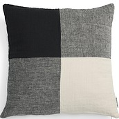 Erlend Pillow 50 x 50 cm checkered beige-black
