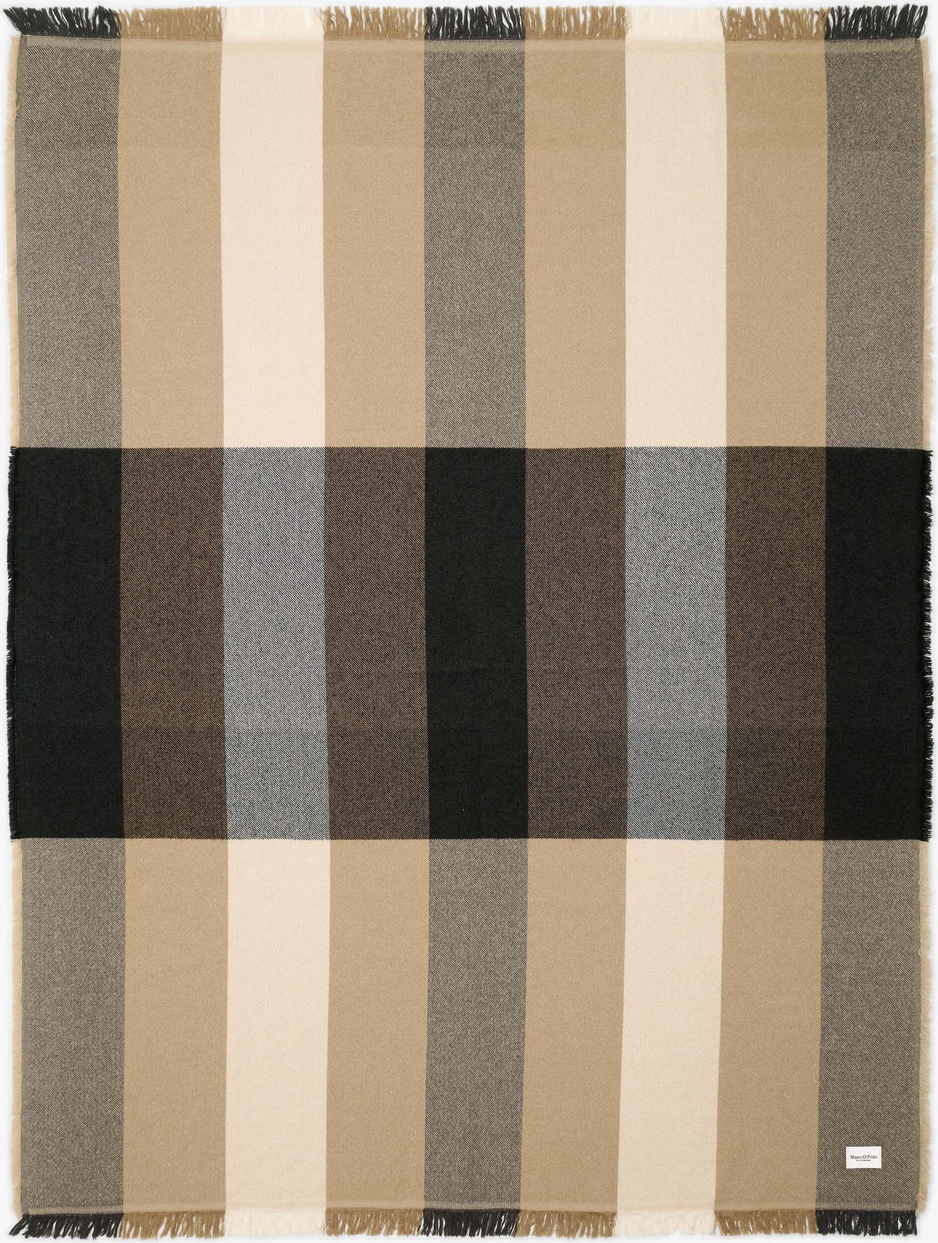 Eryk Decke 150 x 200 cm beige-schwarz
