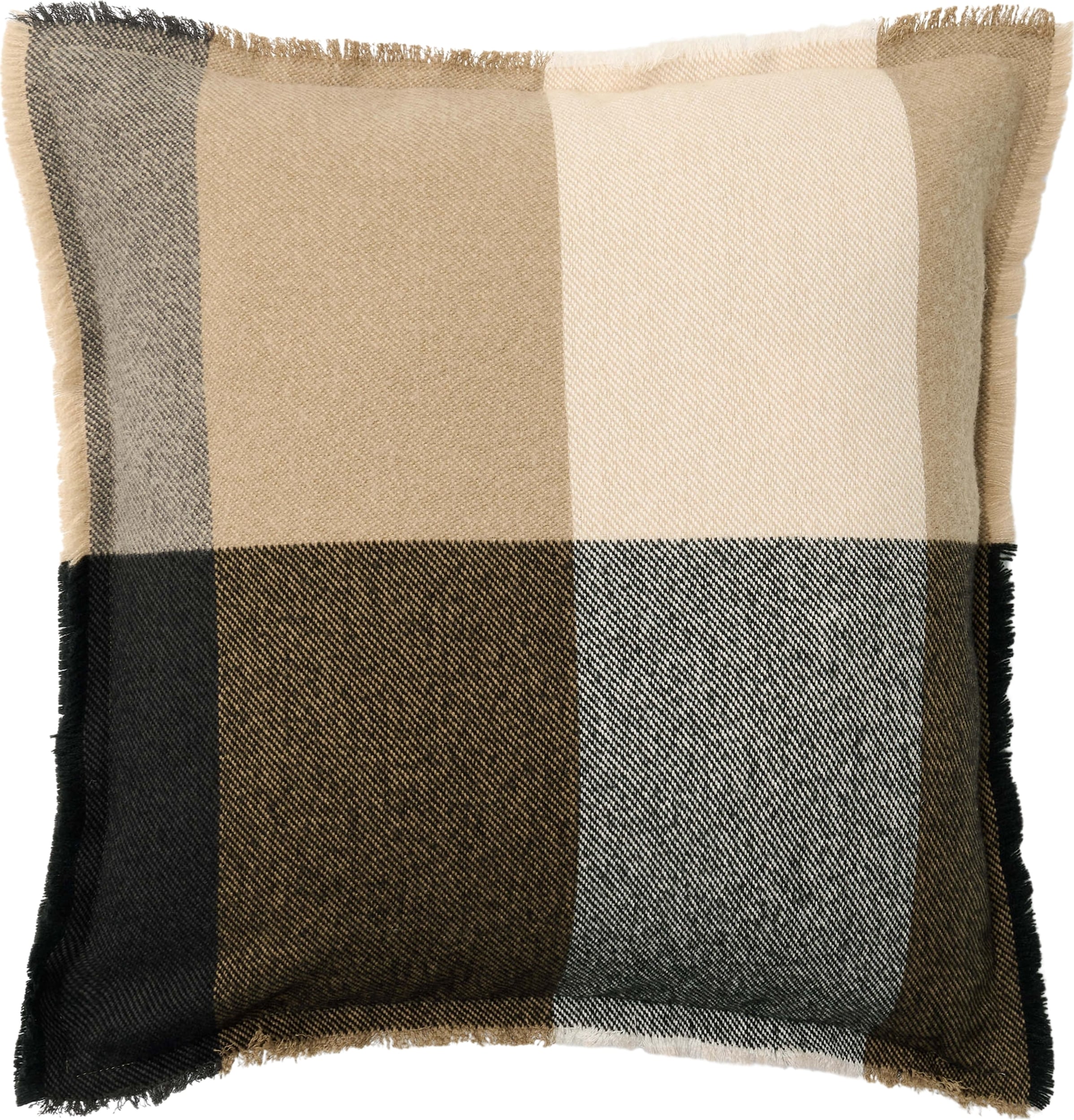 Eryk Dekoratives Kissen 50 x 50 cm beige-schwarz