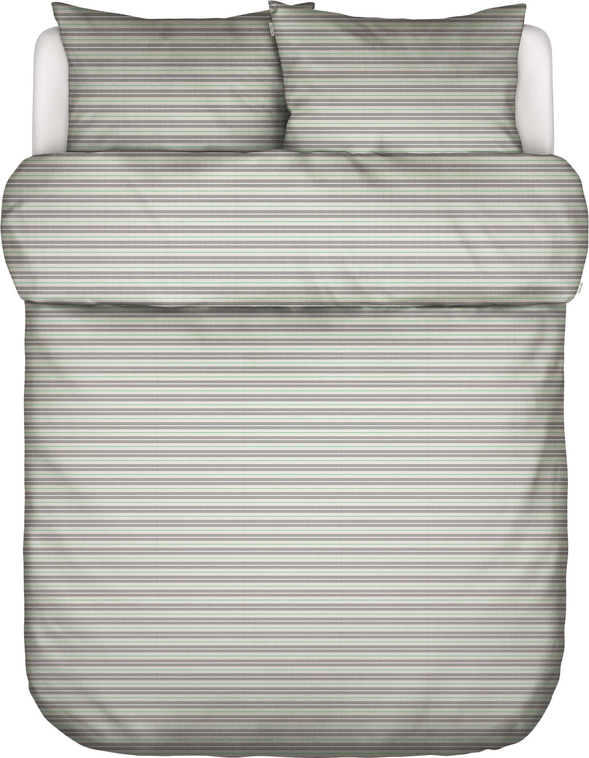 Faas Bettwäsche 200 x 220 cm grün mit 2 Kissenbezügen 80 x 80 cm