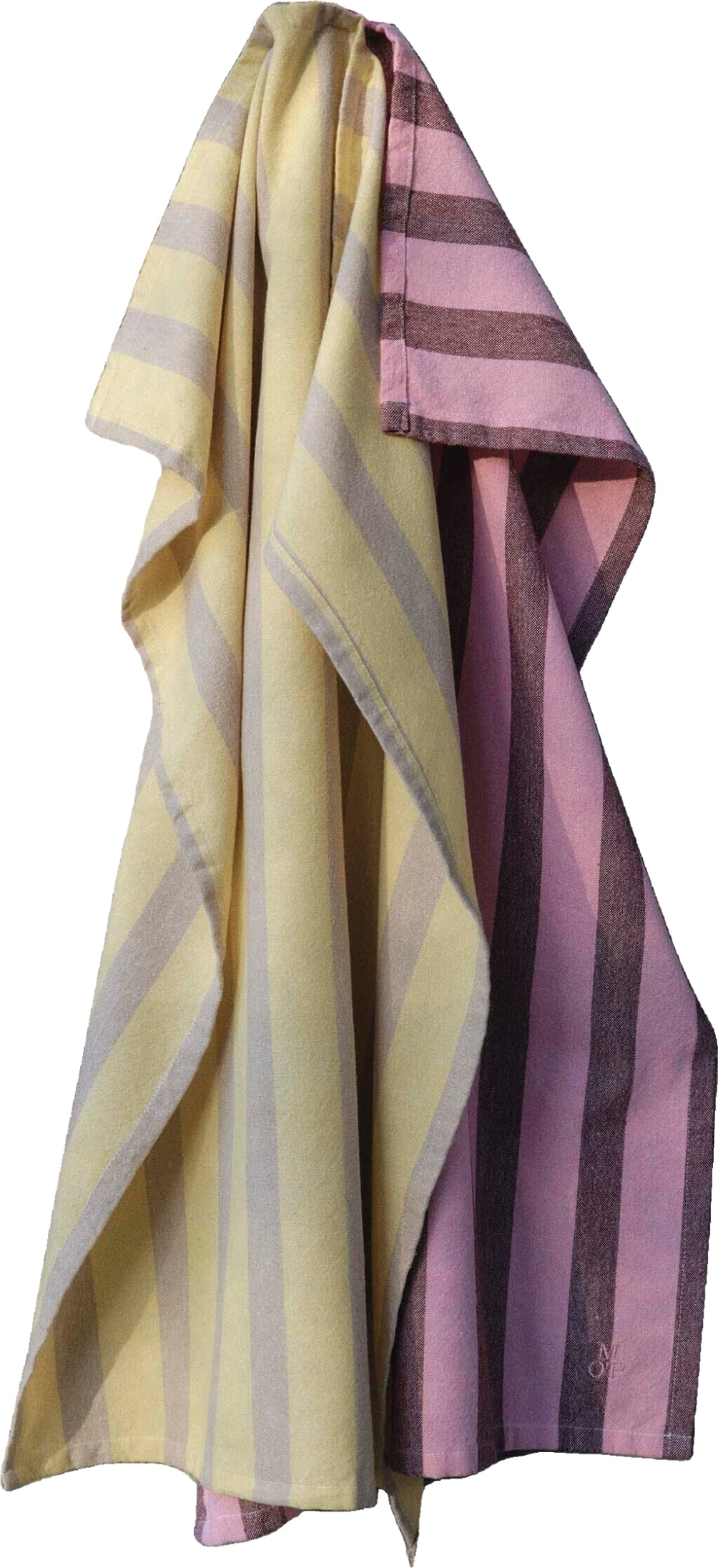 Haley Küchentücher 50 x 70 cm gestreift gelb und rosa 2 St.