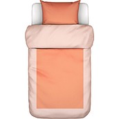 Keersten Bedding 140 x 220 cm orange with pillowcase 60 x 70 cm flap fastening