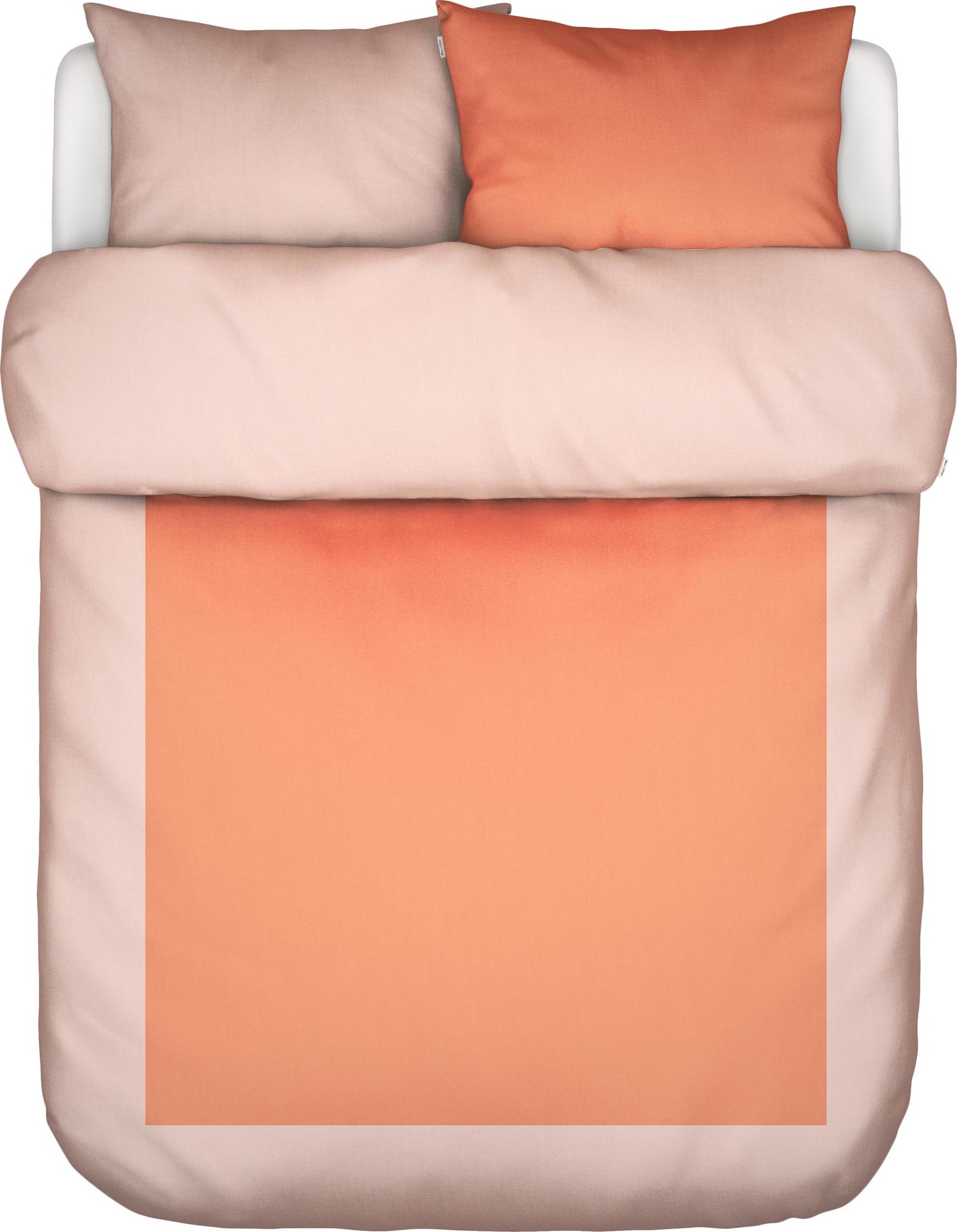 Keersten Bettwäsche 240 x 220 cm orangefarben mit 2 Kissenbezügen 60 x 70 cm Klappenende