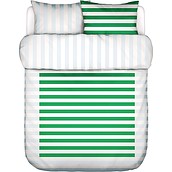 Lenjerie de pat Sanna 200 x 220 cm verde cu 2 fețe de pernă 60 x 70 cm