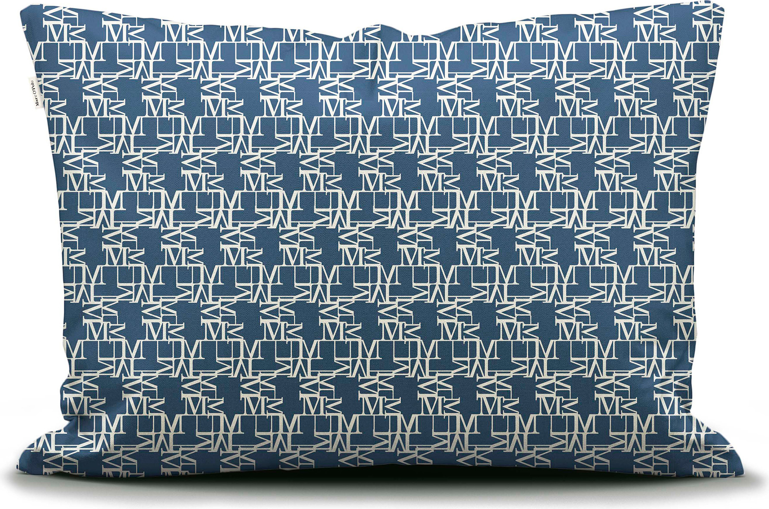 Monogram Kissenbezug 60 x 70 cm blau