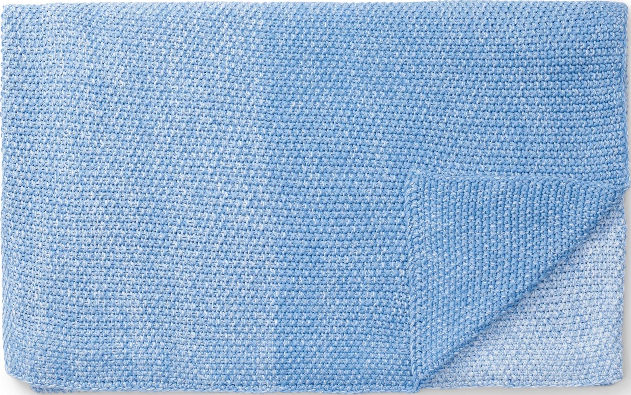 Nordic Knit Decke 130 x 170 cm blau
