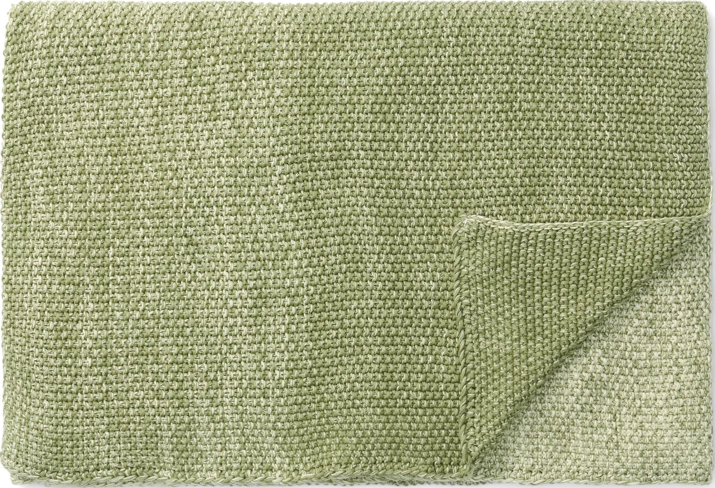 Nordic Knit Decke 130 x 170 cm grünes Moos