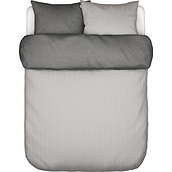 Skei Bedding 200 x 220 cm black with 2 pillowcases 80 x 80 cm