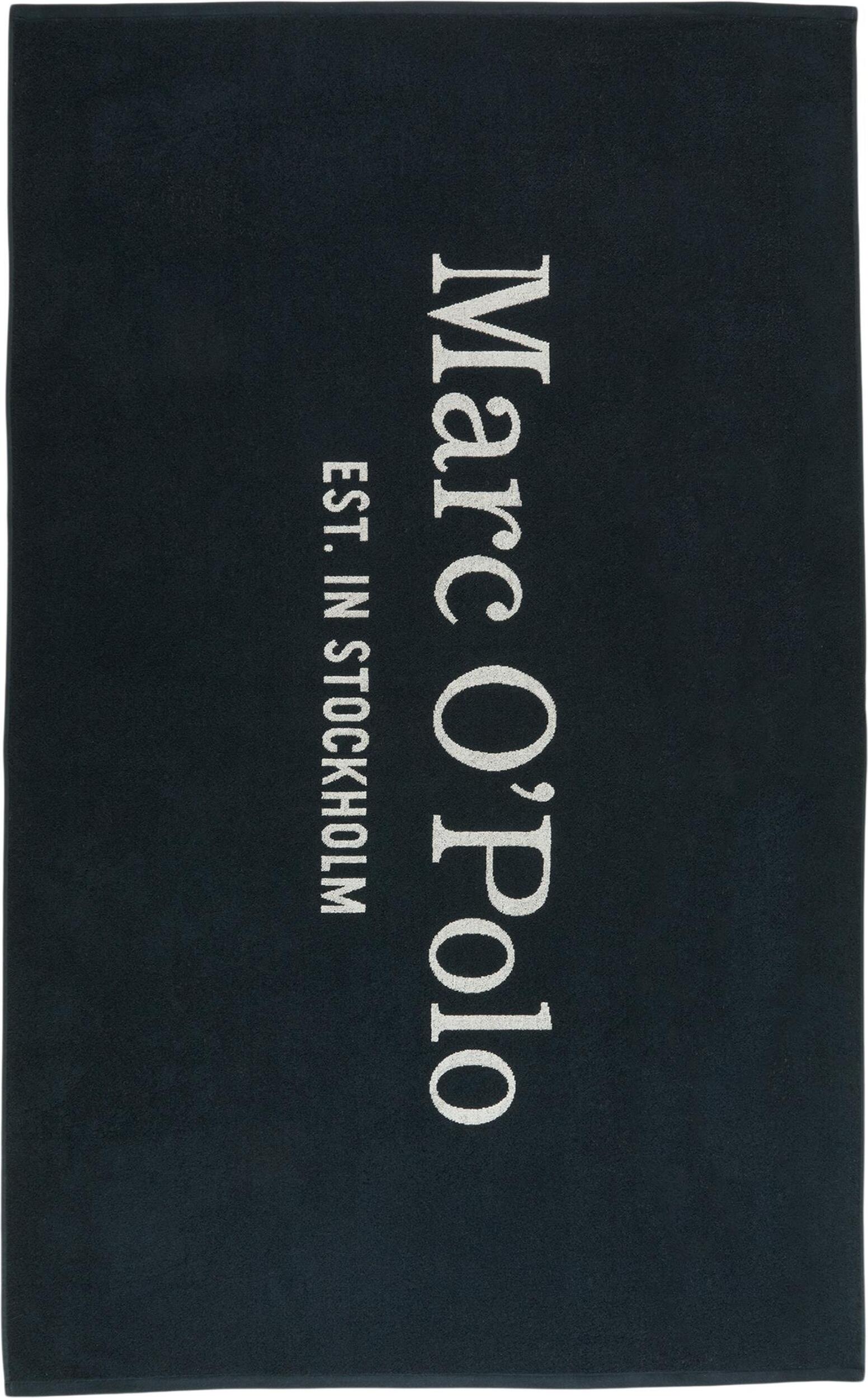 Statement Handtuch 100 x 180 cm dunkel marineblau