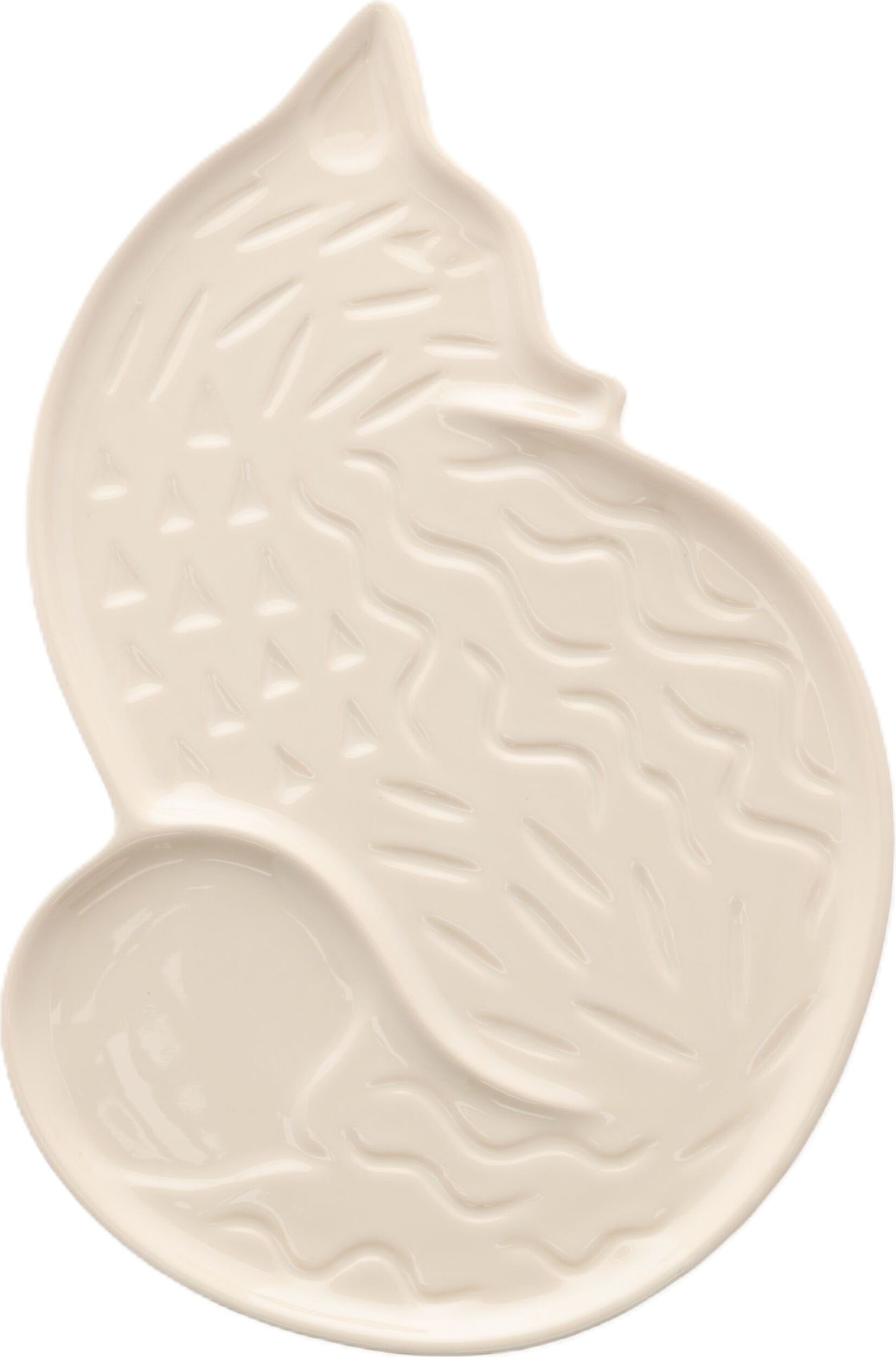 Ketunmarja Servierteller in Fuchsfom 32 cm, beige, Steinzeug
