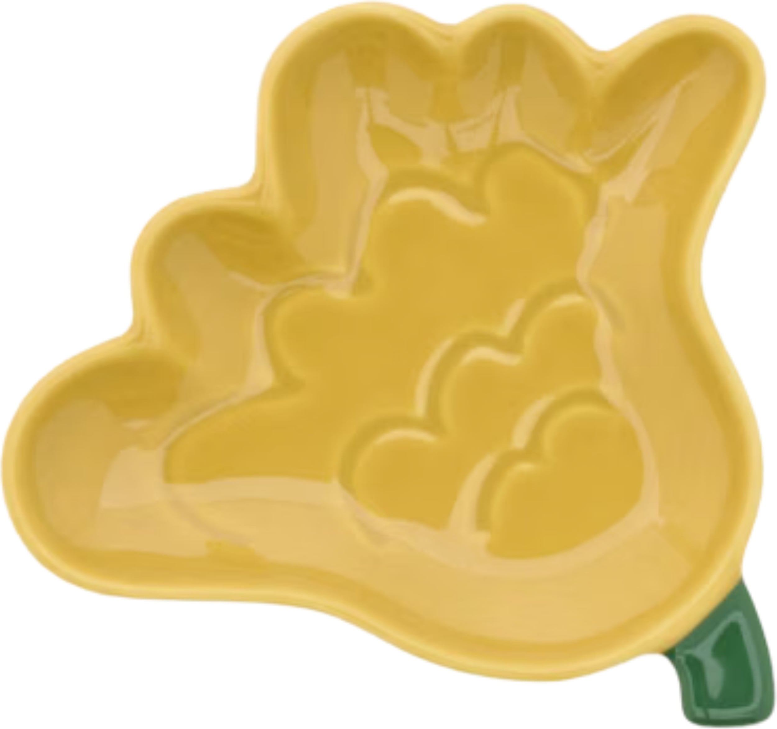 Marimekko 75th anniversary Kukasta kukkaan Snackteller 15 cm, ockergelb-grün