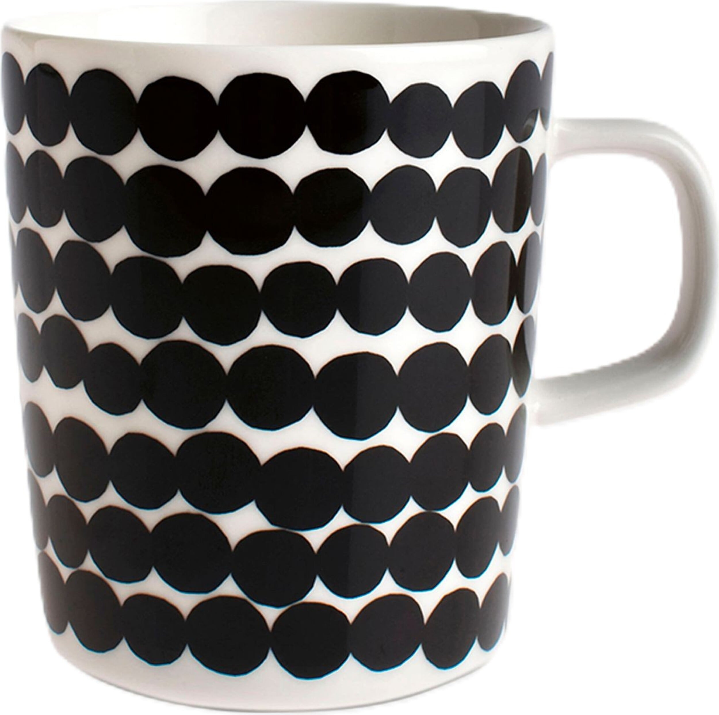 Oiva Räsymatto Becher 250 ml, weiß-schwarz